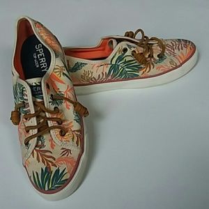 Sperry top sider floral size 7 1/2
